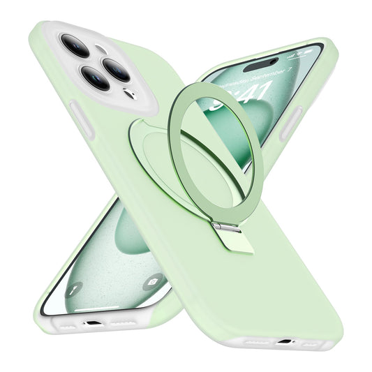 srotek ovitek z magnetnim stojalom za iphone 15 pro zelena
