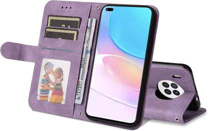 Preklopni ovitek BAILI za Huawei Nova 8i – vijolična