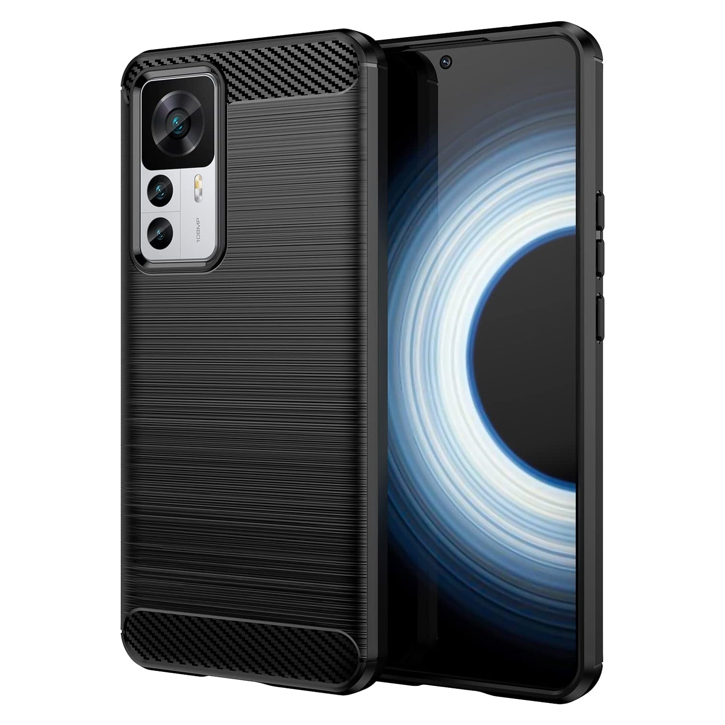 Karbonska silikonska maskica za Xiaomi 12T Pro – crna, TPU zaštita