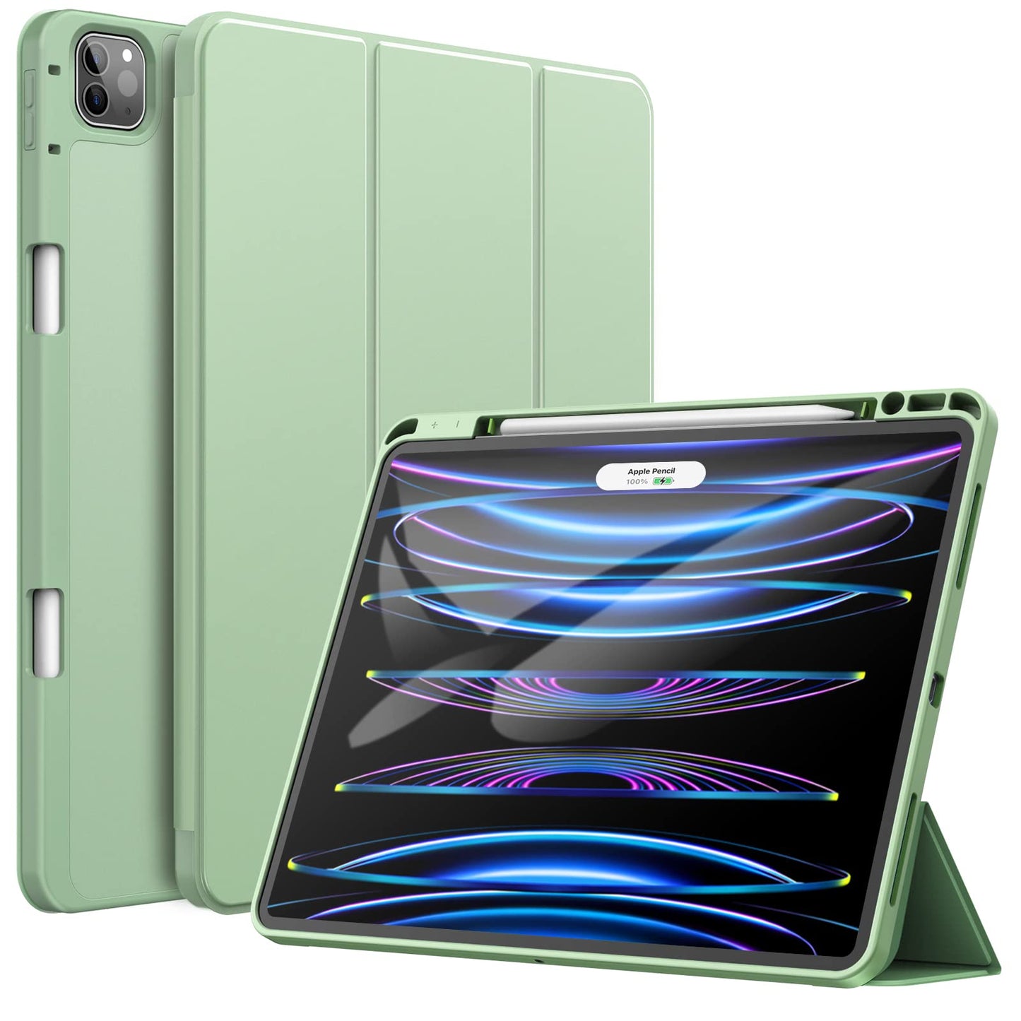 jetech ovitek za ipad pro 12.9 z drzalom za pen zelena