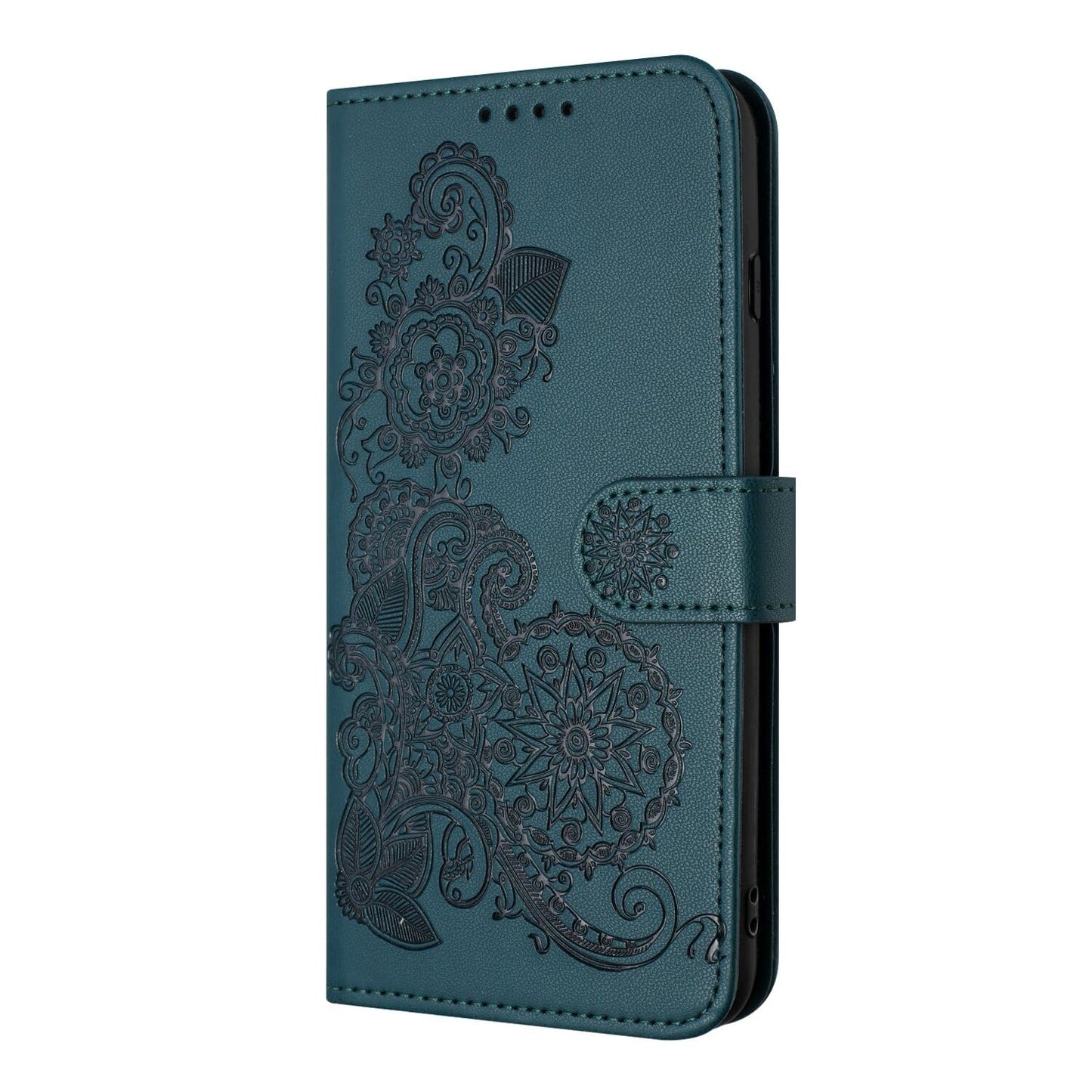 yiscase preklopna torbica mozaik za iphone 15 pro max temno zelena