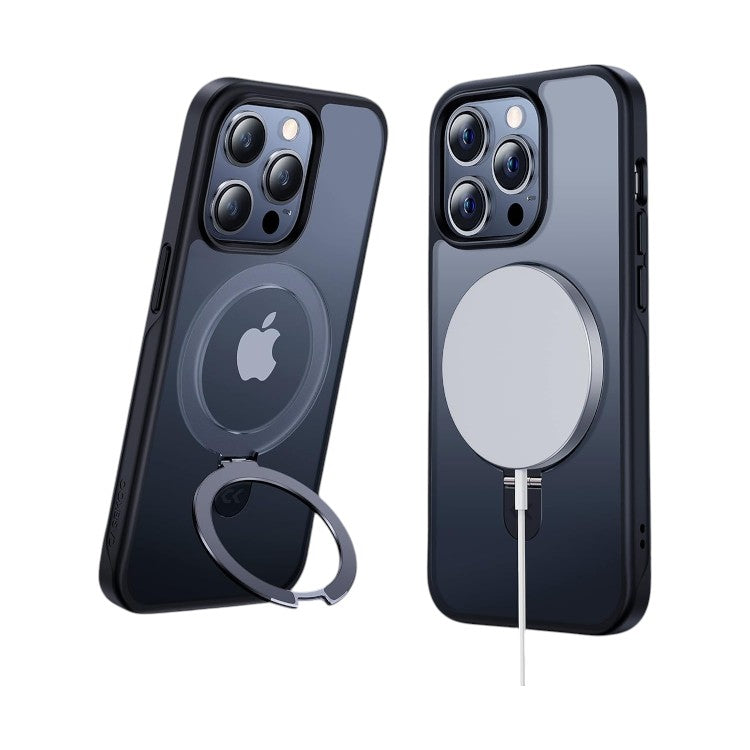 Ovitek "magsafe s stojalom" za iPhone 15 Pro Max, črna – CASEKOO