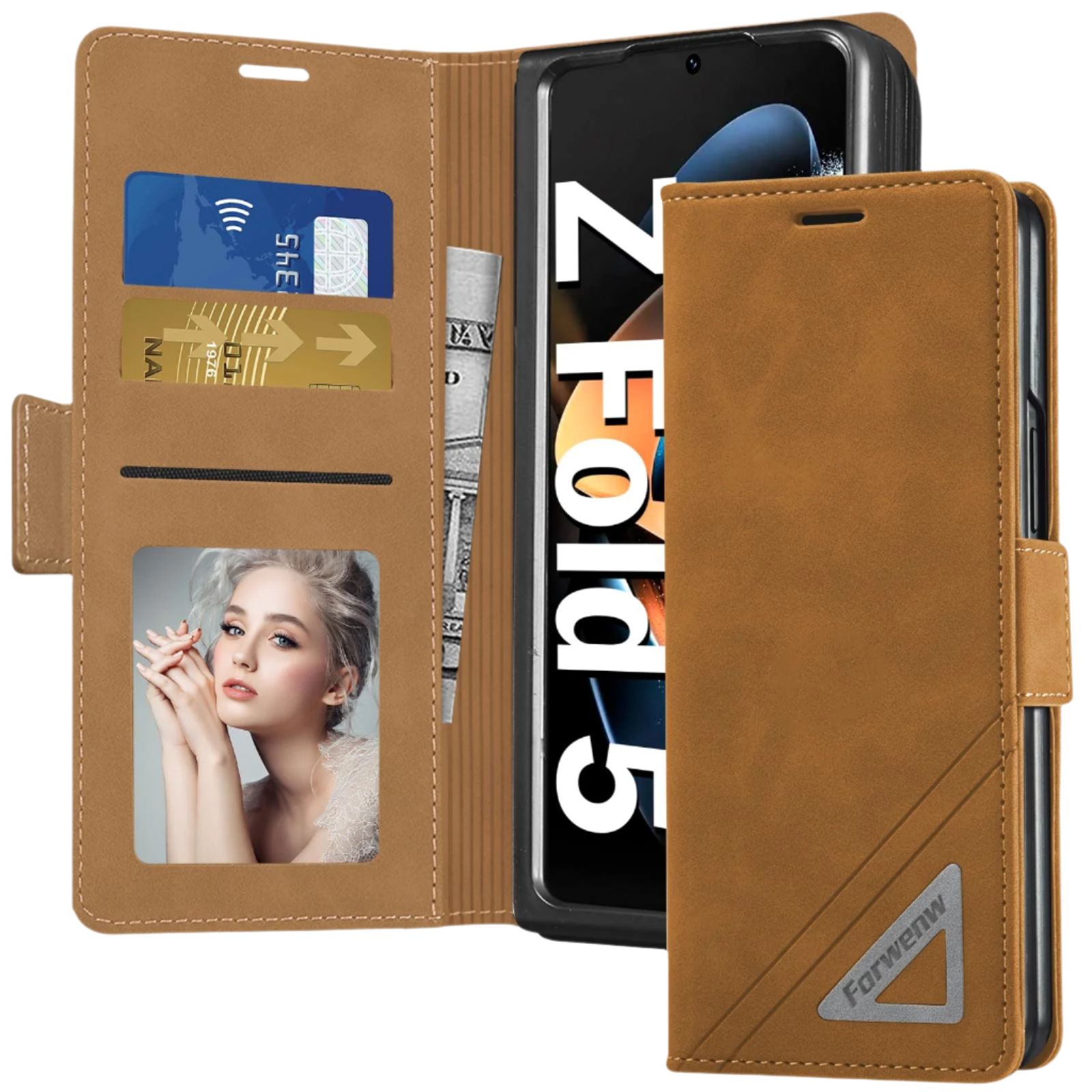 Ovitek za telefon "Neivi" Samsung Galaxy Z Fold 5 – Infostyle – Rjava