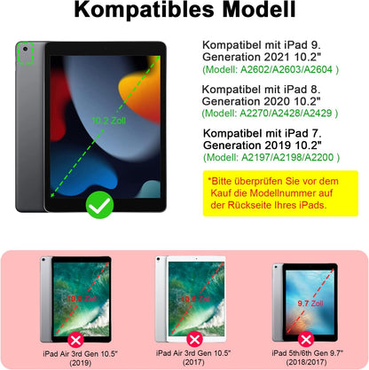 Ovitek "GOOJODOQ" z osvetljeno tipkovnico za iPad 9/8/7 10.2''