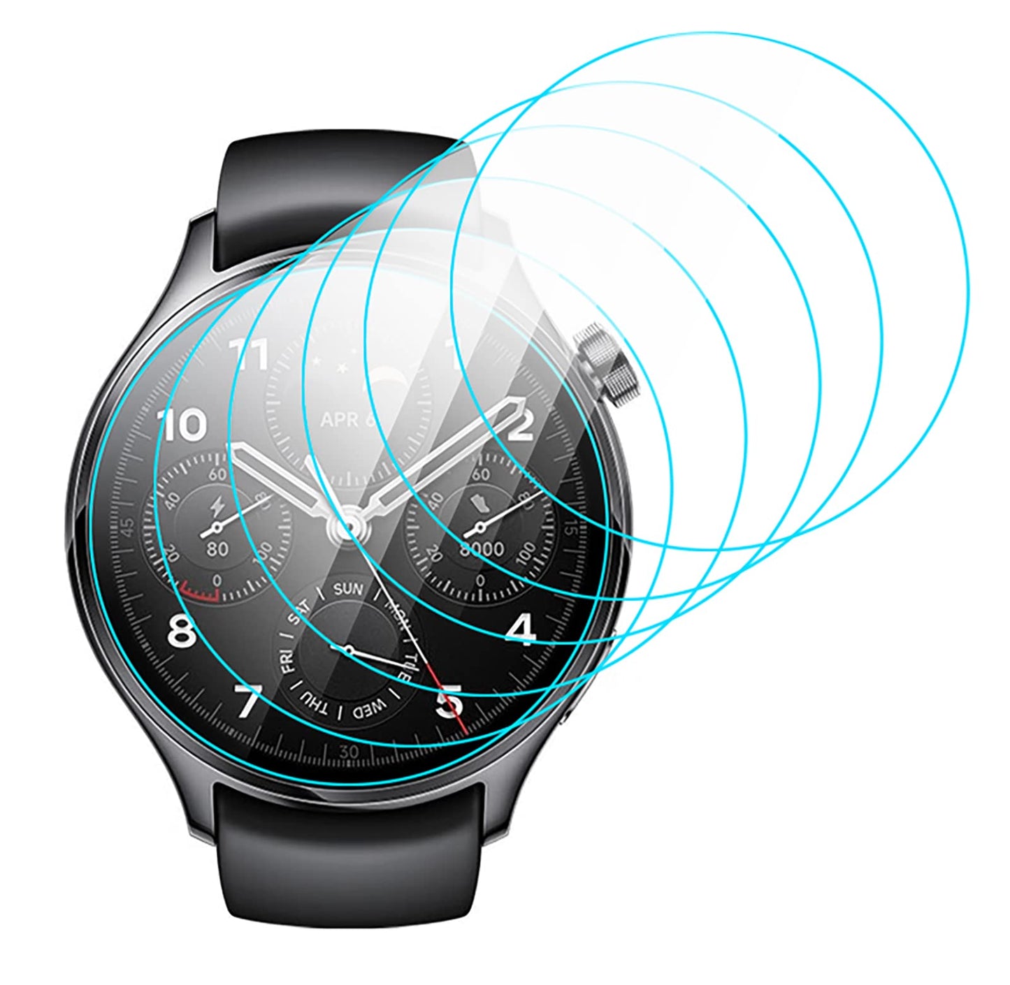Zaštitna folija za Xiaomi Watch S1 Pro – HD prozirna TPU (6 kom)