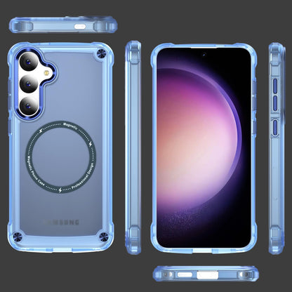 Magnetni MagSafe ovitek za Samsung Galaxy S24 - Moder, TPU Zaščita Pred Udarci