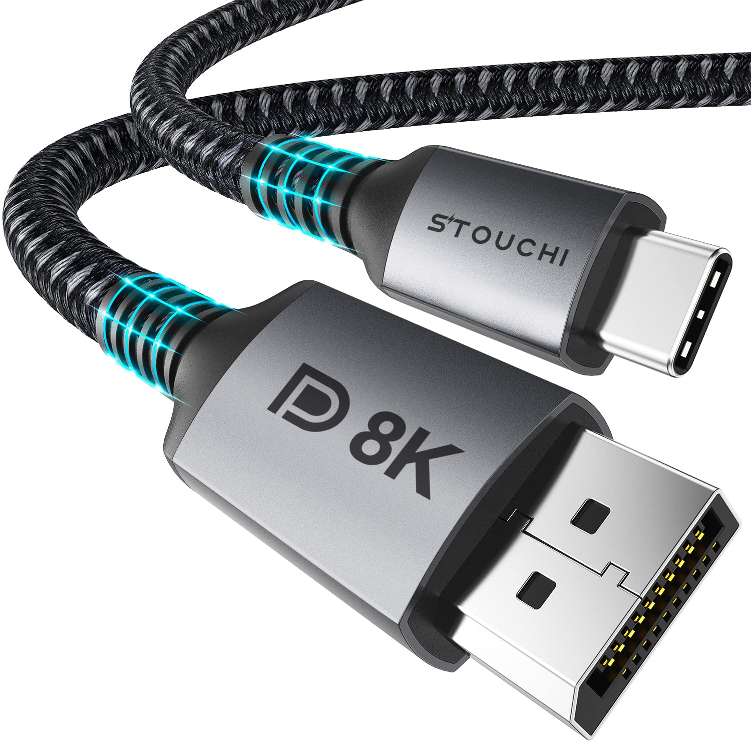 stouchi usb c displayport 1.4 kabel 8k 2m