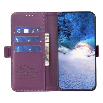 Preklopna torbica za Motorola Moto E13, vijolična – Yiscase