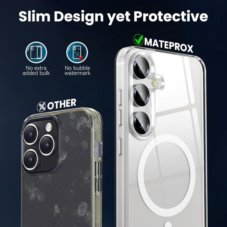 Ovitek + zaščitno steklo za telefon ''Mateprox'' Samsung Galaxy S24, prozoren – Infostyle