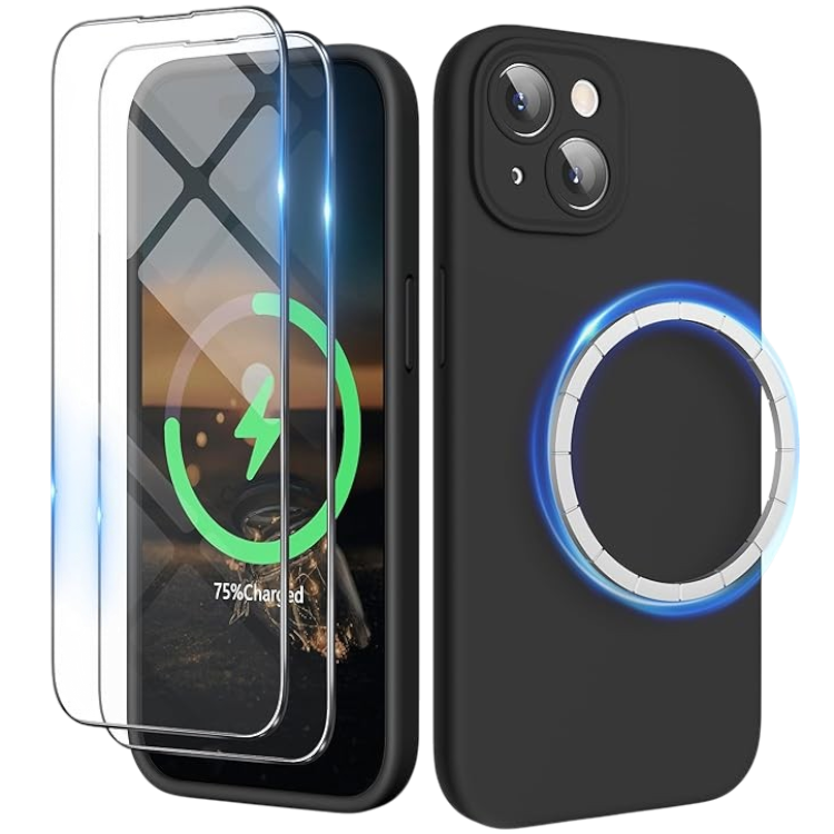 Komplet ovitek "SURPHY MagSafe" + 2x zaščitni stekli za iPhone 15