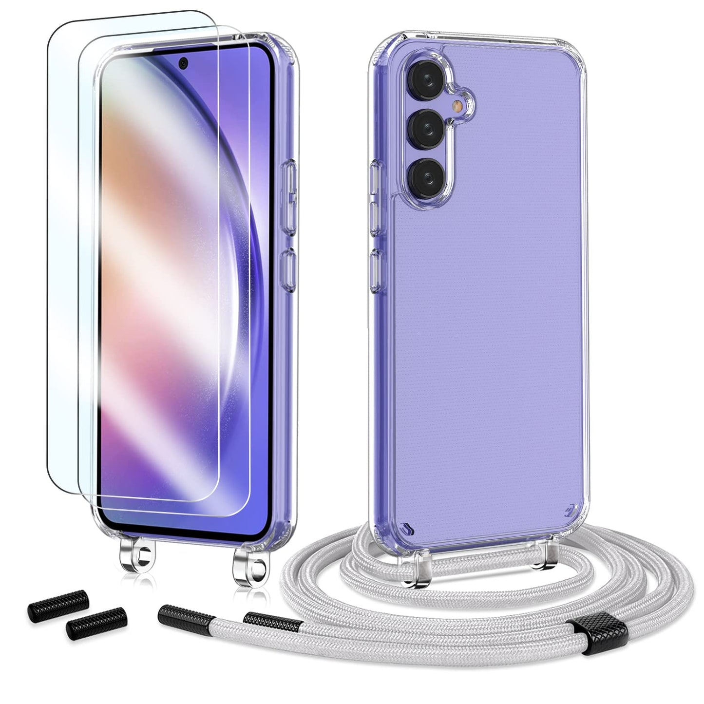 Ovitek za telefon z vrvico + zaščitno steklo Samsung Galaxy S24 – Infostyle