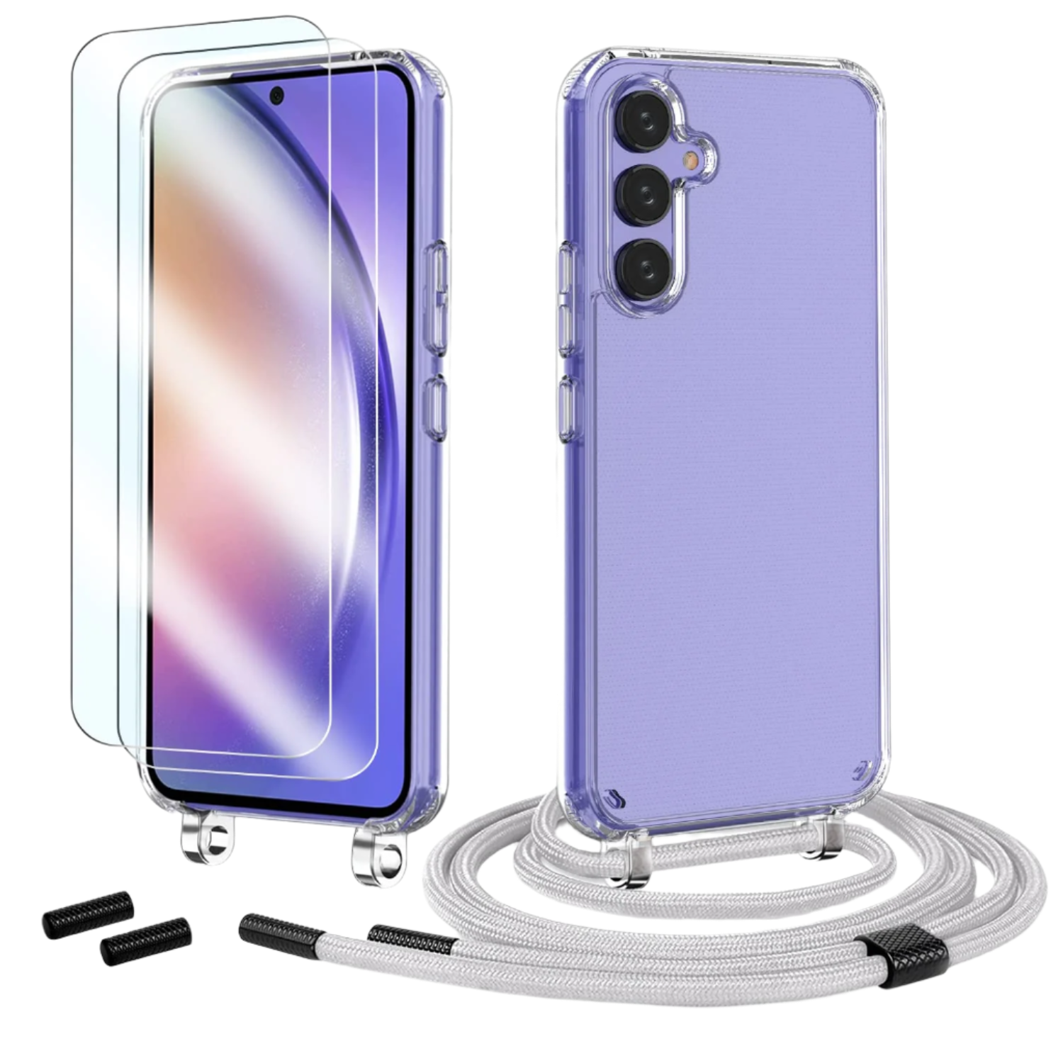 Ovitek za telefon z vrvico + zaščitno steklo Samsung Galaxy S24 – Infostyle