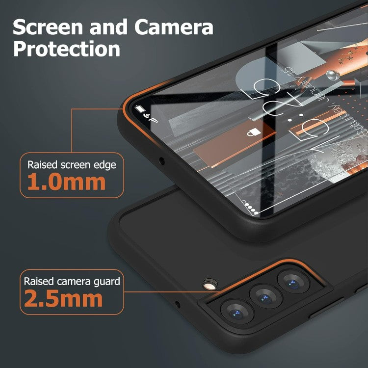 Ovitek za telefon ''Mateprox'' Samsung Galaxy S22, črno-prozoren – Infostyle