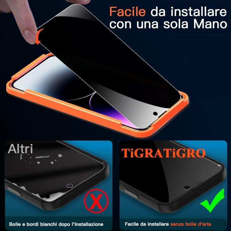 Zaščitno steklo "Tigratigro Anti-Spy" iPhone 14 Pro
