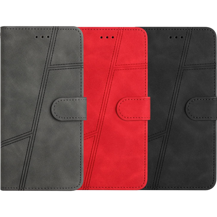 Preklopna torbica "Yiscase" za Samsung Galaxy S24 Plus – Siva / Ekološko usnje + TPU silikon