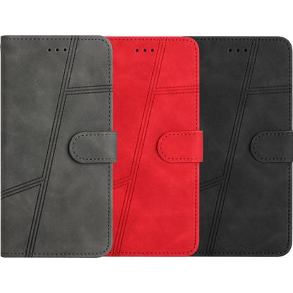 Preklopna torbica "Yiscase" za Samsung Galaxy S24 Plus – Siva / Ekološko usnje + TPU silikon