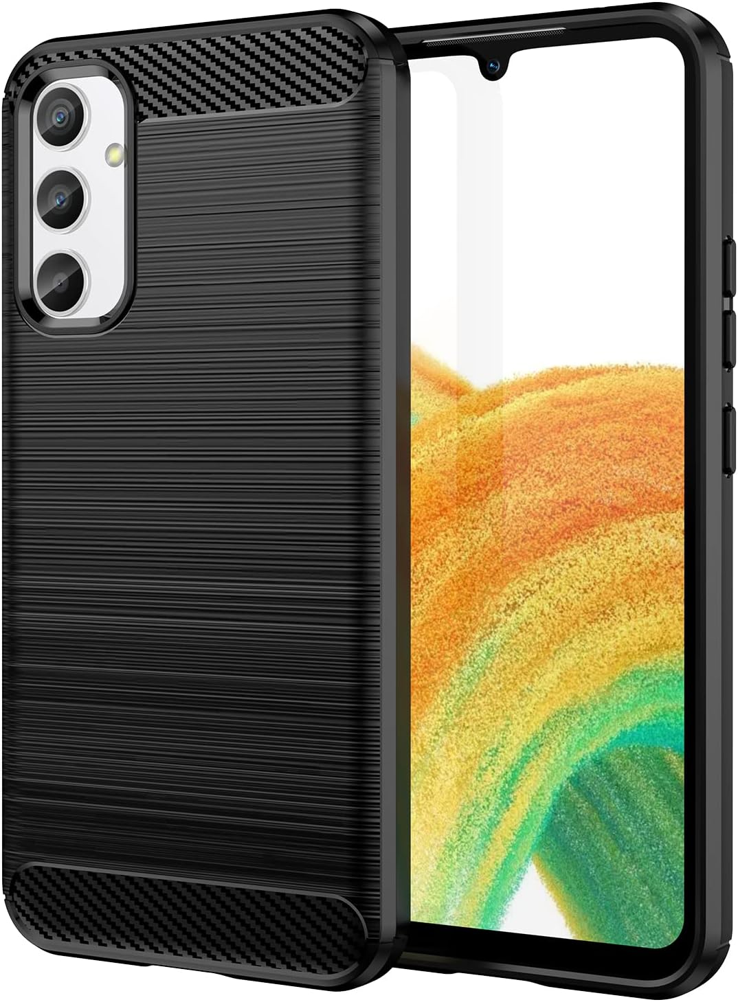 Silikonska maskica Carbon za Samsung Galaxy S23 FE – crna