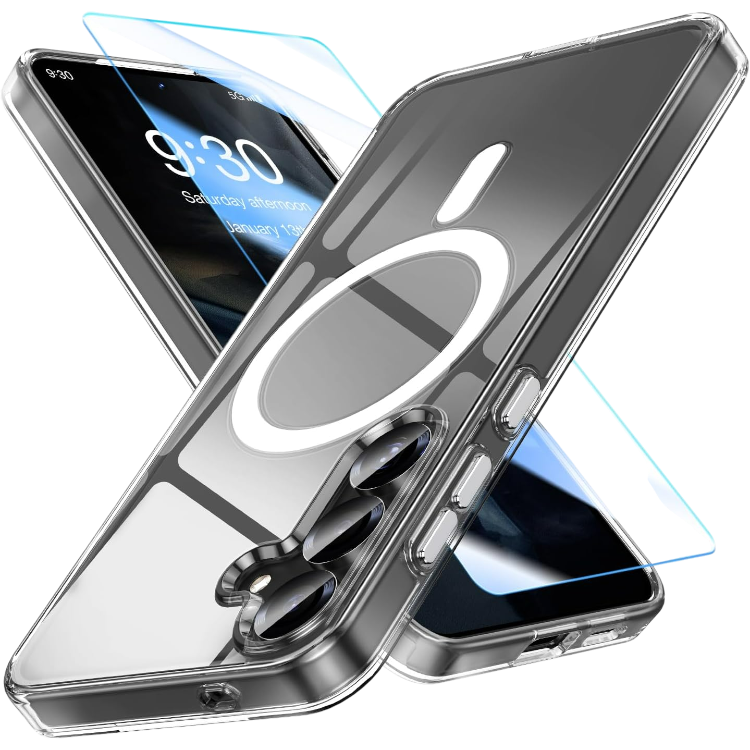 Ovitek + zaščitno steklo za telefon ''Mateprox'' Samsung Galaxy S24, prozoren – Infostyle – Prozorna / PC + TPU