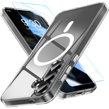 Ovitek + zaščitno steklo za telefon ''Mateprox'' Samsung Galaxy S24, prozoren – Infostyle – Prozorna / PC + TPU