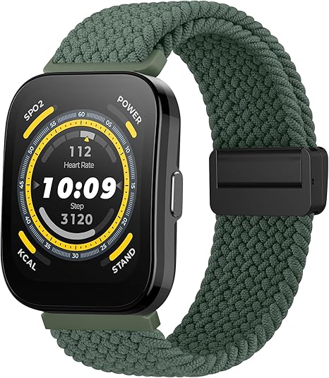 Osianga rastezljiva najlonska narukvica za Google Pixel Watch / Pixel Watch 2 – maslinasto zelena