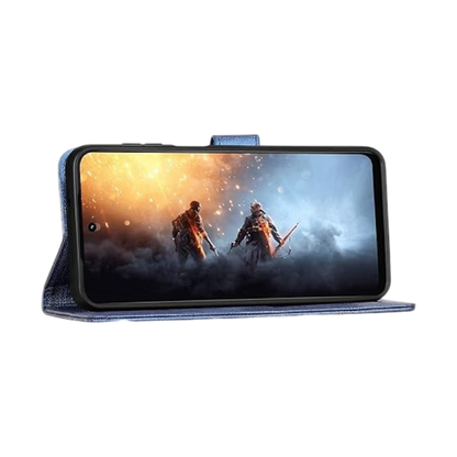 Preklopna torbica "Foluu" za Motorola Moto G53 5G, modra