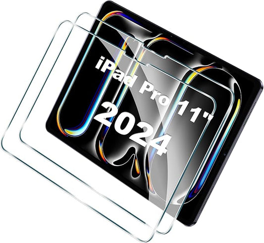 Fitudoos Kaljeno zaštitno staklo za iPad Pro 11” 2024 – 9H Ultra prozirno (2 komada)