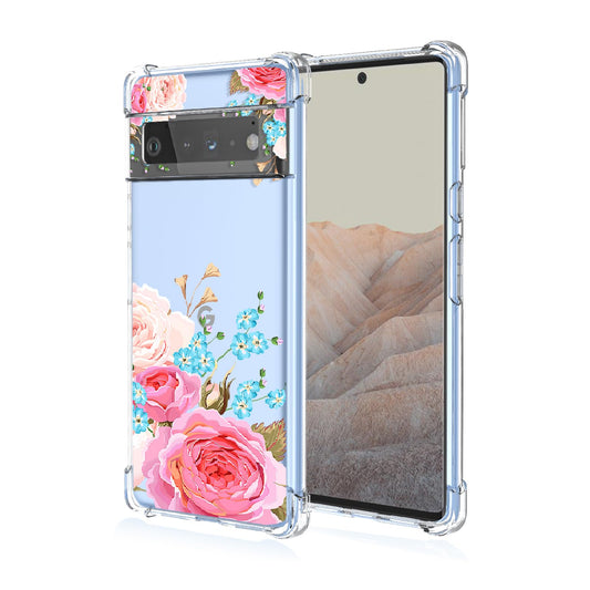 ovitek z motivom vrtnice za google pixel 6 pro