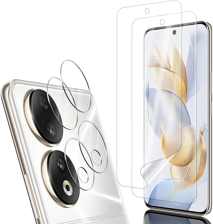 NEWZEROL zaštitni set za Honor 90 5G – 2 folije + 2 zaštite za kameru
