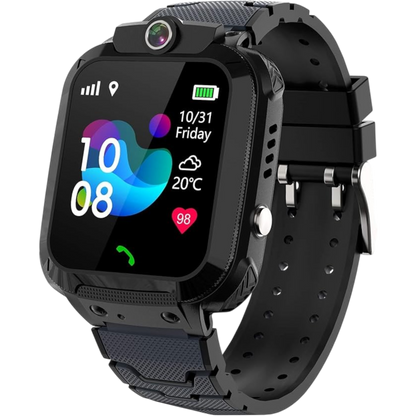 Otroška pametna ura "PTHTECHUS S12" – Infostyle – Črna
