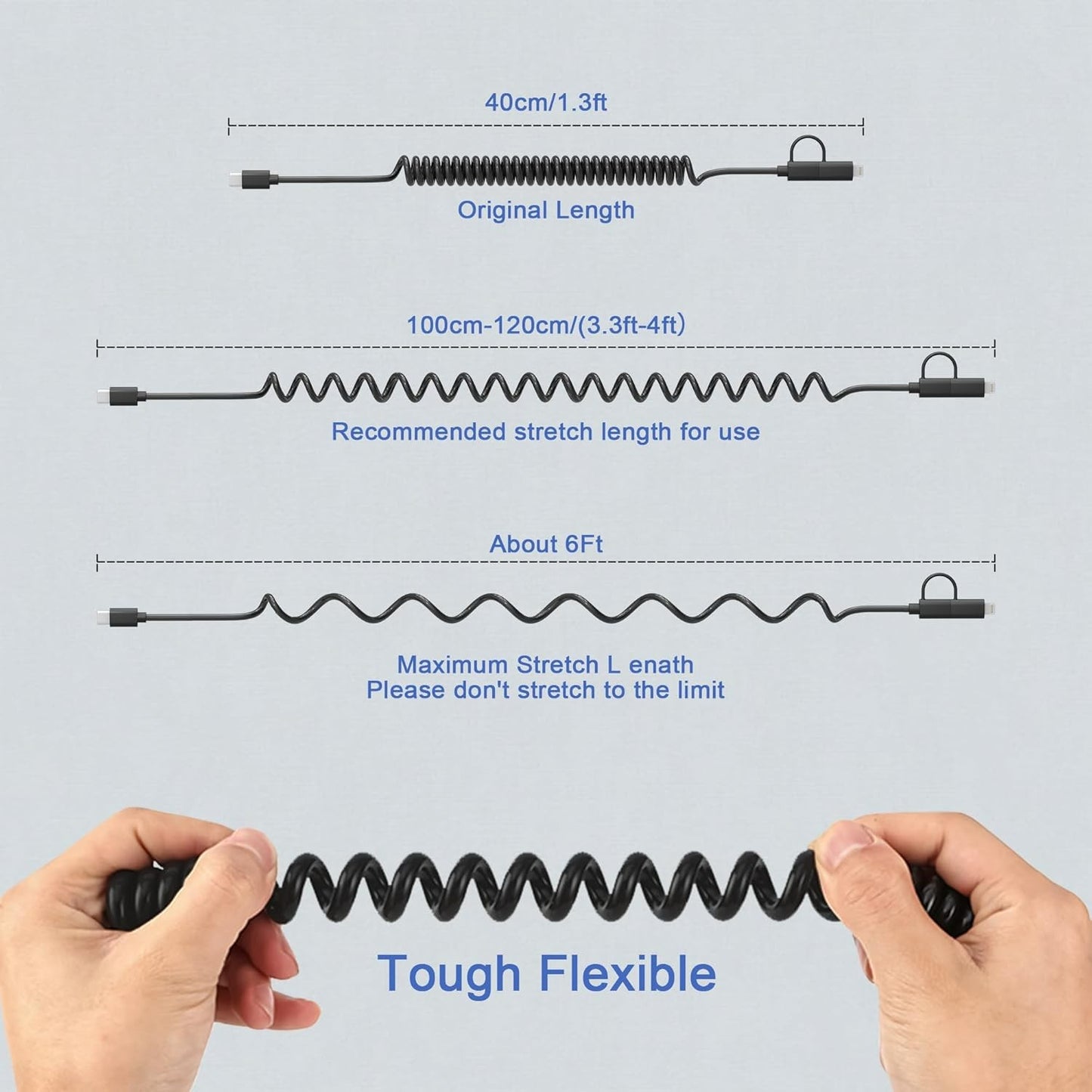 Kabel ''2v1'' USB C v USB C + Lightning – AICase