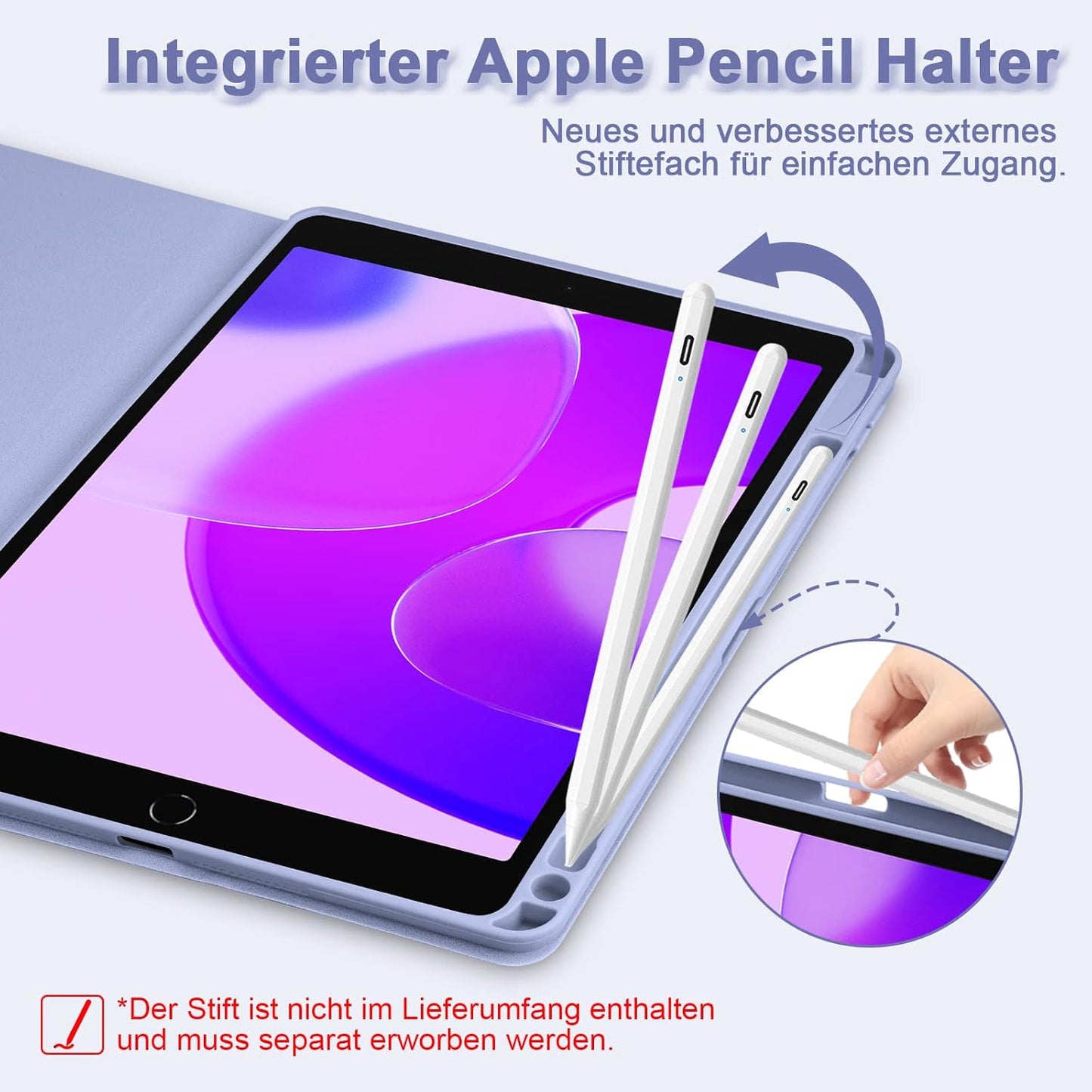 Ovitek "GOOJODOQ" z osvetljeno tipkovnico za iPad 9/8/7 10.2''