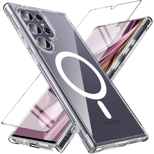 Komplet ovitek "besinpo magsafe" + zaščitno steklo za Samsung Galaxy S24 Ultra – Infostyle