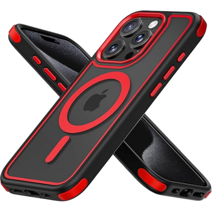 Ovitek "hibridni magnetic" za iPhone 15 Pro – MobNano – Črna
