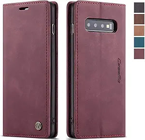 Preklopna torbica BigCousin za Samsung Galaxy S10e – vinski crvena