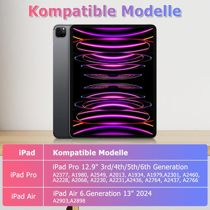 Ovitek z osvetljeno tipkovnico za iPad Air 6. gen.2024 M2 13 "/iPad Pro 12,9" – GOOJODOQ