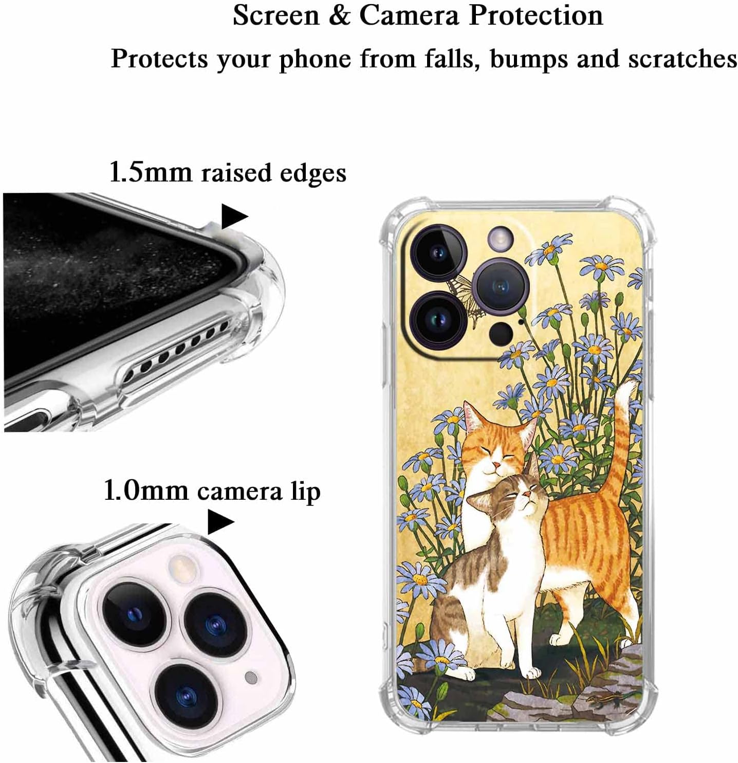 Ovitek za telefon "Cat Flower" iPhone 14 Pro Max – Infostyle