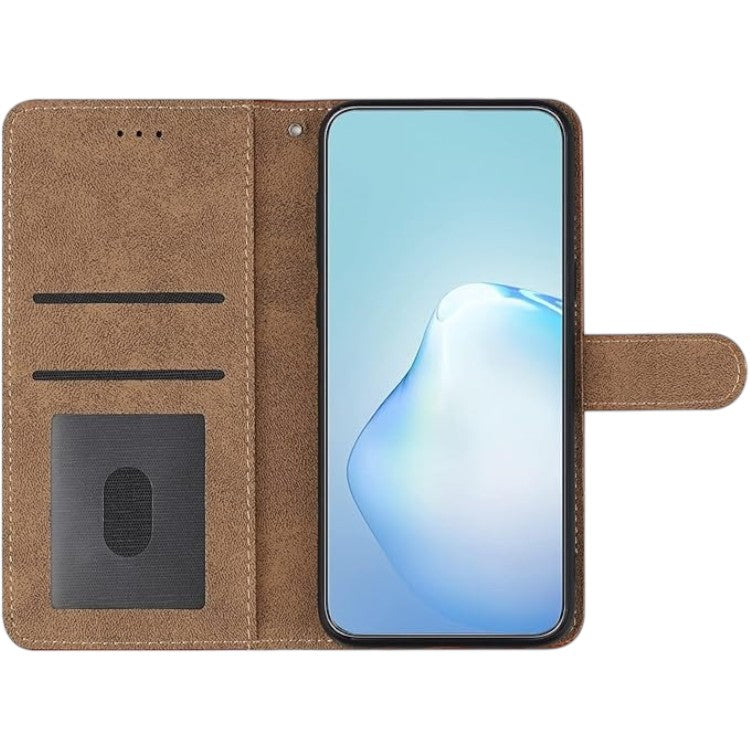 Preklopna torbica "Yiscase" za Samsung Galaxy S23, rjava