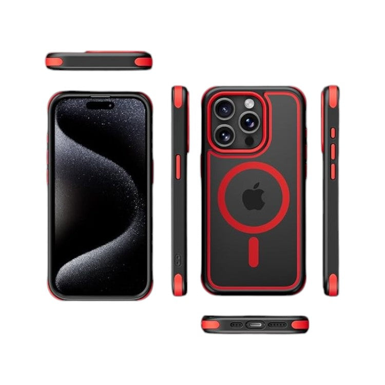 Ovitek "hibridni magnetic" za iPhone 15 Pro – MobNano – Siva