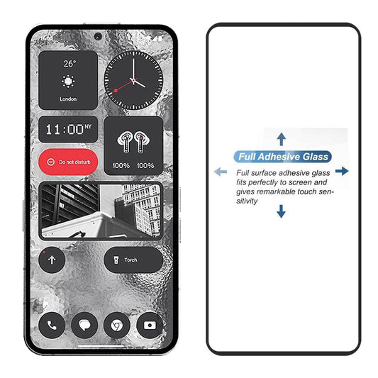 Zaštitno staklo s crnim obrubom za Nothing Phone 2