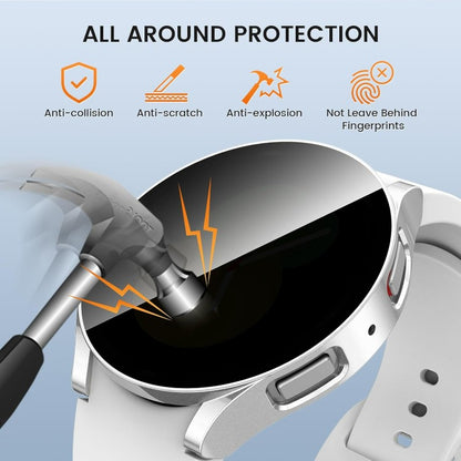 Zaščitno steklo "antispy" z aplikatorjem za pametno uro Samsung Galaxy Watch 5/4 40mm – Infostyle