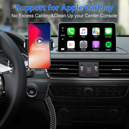 90° spiralni Lightning kabel za iPhone MFi CarPlay – kutni USB kabel