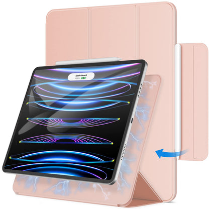 jetech magnetna torbica za ipad pro 12.9 roza