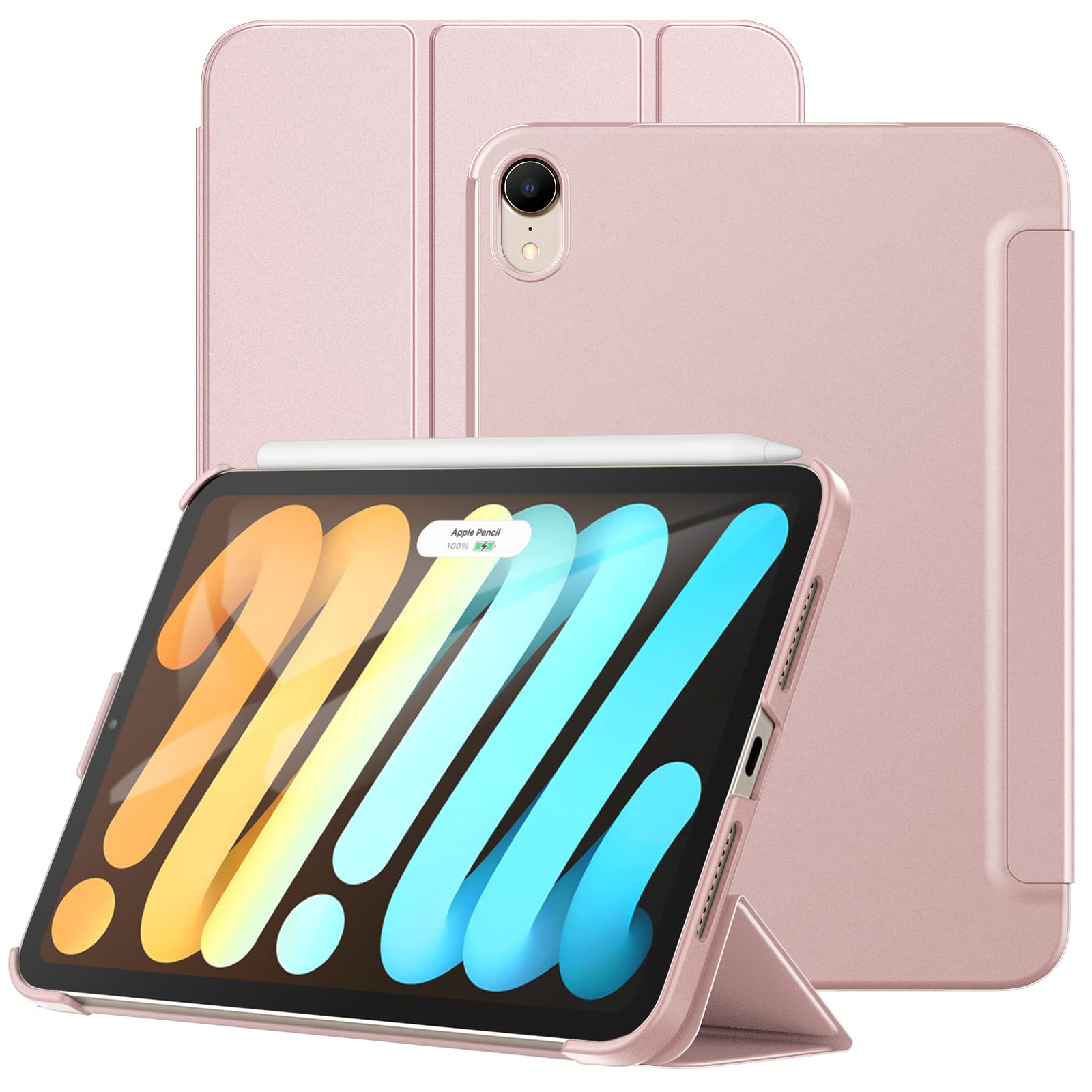 jetech ovitek za ipad mini 6 in ipad mini 2024 roza