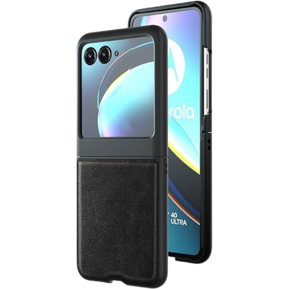 Ovitek "Foluu Shell" za Motorola Razr 40 Ultra, črna – Črna