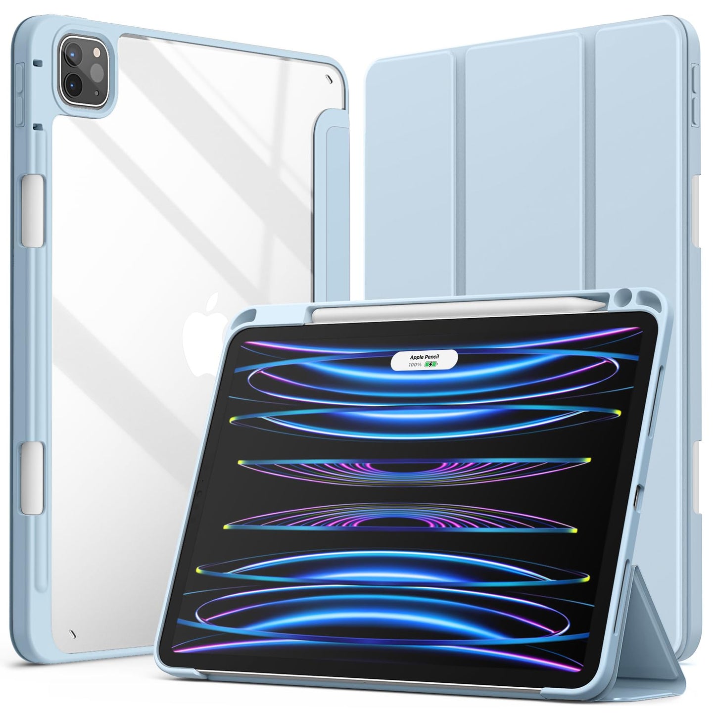 jetech ovitek za ipad pro 11 z drzalom za svincnik svetlo modra