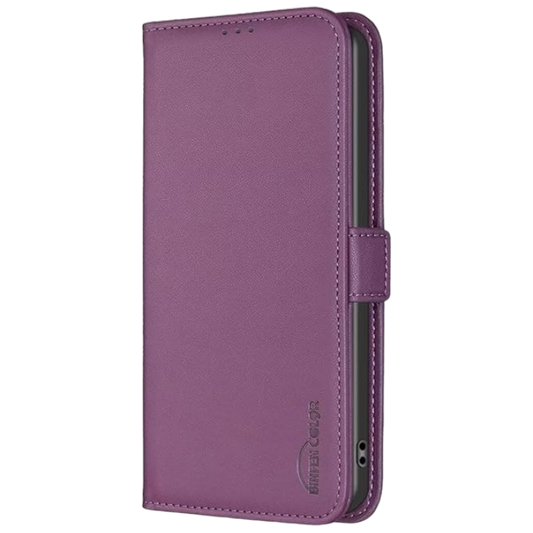 Preklopna torbica za Motorola Moto E13, vijolična – Yiscase – Vijolična