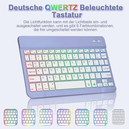 Ovitek "GOOJODOQ" z osvetljeno tipkovnico za iPad 9/8/7 10.2''