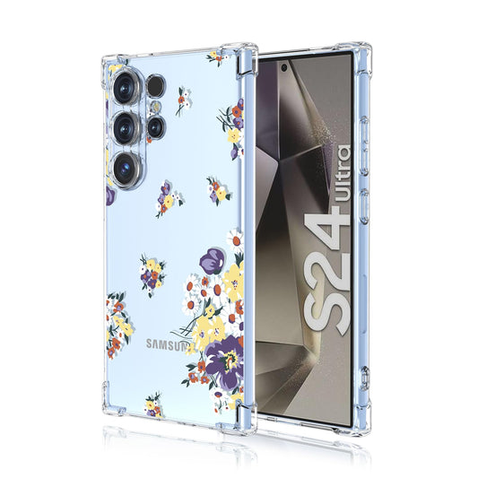 Prozoren ovitek YellowPurple za Samsung Galaxy S24 Ultra