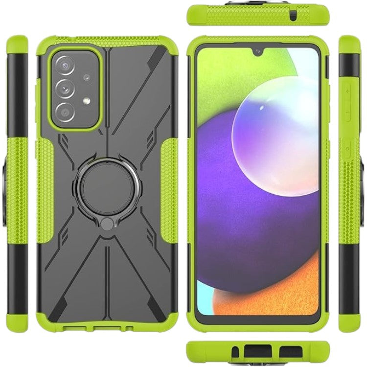 Ovitek "ring" za Samsung Galaxy A33 5G, črno-zelena – SHIEID