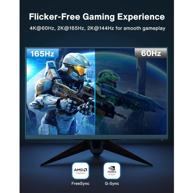 Kabel DisplayPort 165Hz, visoke hitrosti [2K@165Hz, 2K@144Hz, 4K@60Hz, 3D], 1m – iVANKY